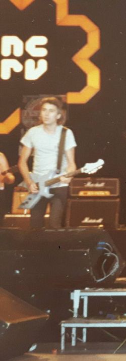 George Kooymans performed during the Losvast event in Ahoy with the LosVast Superband August 13, 1983